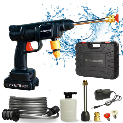 AquaJet Pro™ – Hidrolimpiadora de Alta Presión Inalámbrica 21V | + 1 Batería + Maleta GRATIS | Noare