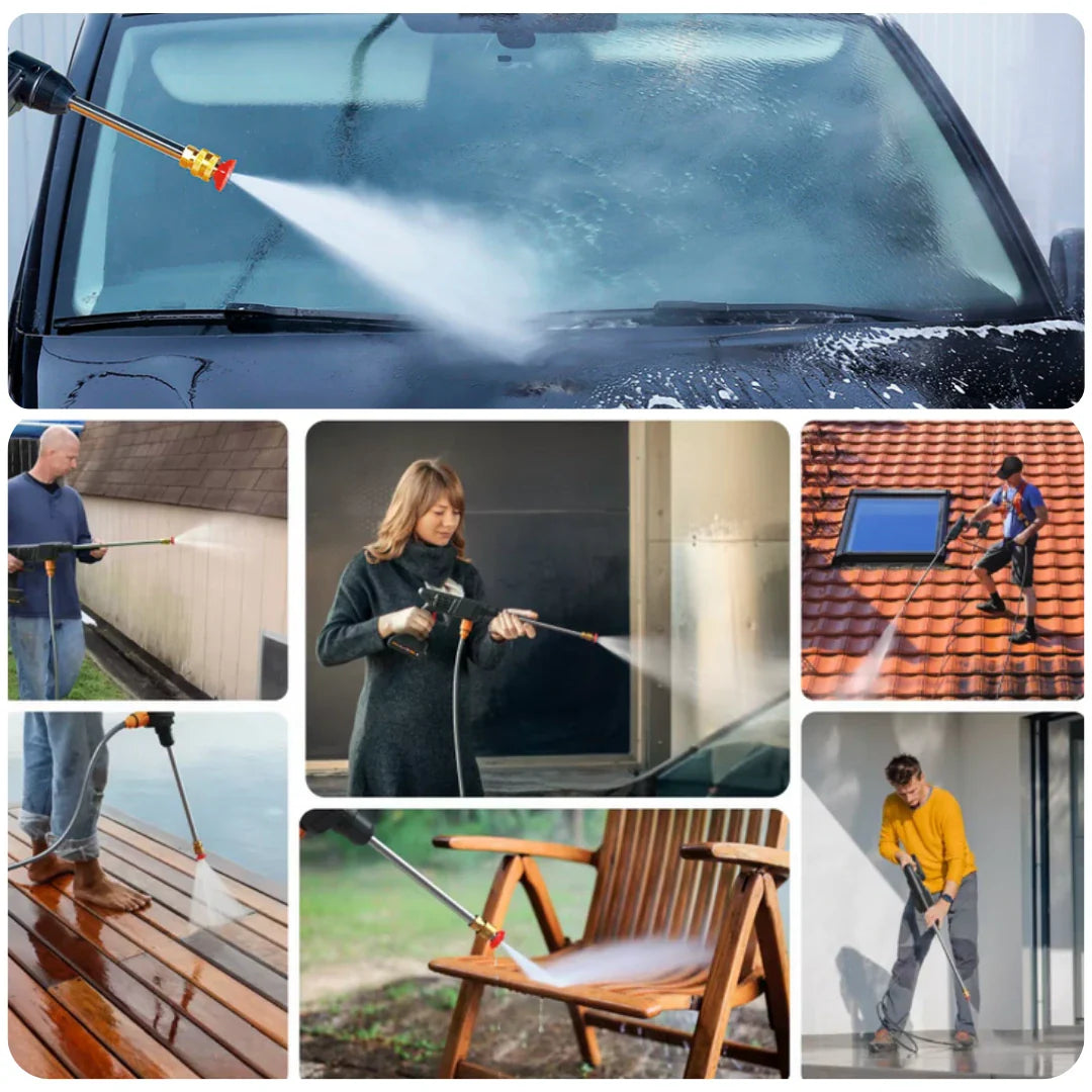 AquaJet Pro™ – Hidrolimpiadora de Alta Presión Inalámbrica 21V | + 1 Batería + Maleta GRATIS | Noare