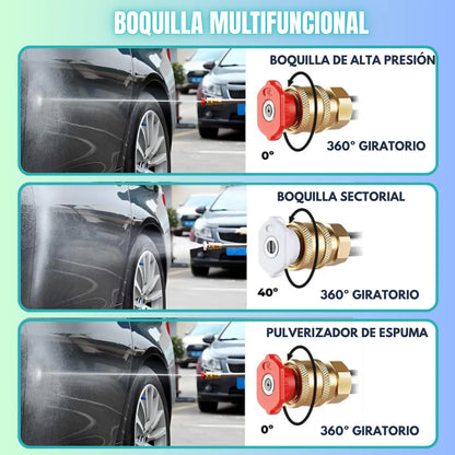 AquaJet Pro™ – Hidrolimpiadora de Alta Presión Inalámbrica 21V | + 1 Batería + Maleta GRATIS | Noare