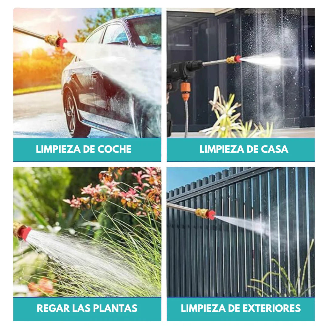 AquaJet Pro™ – Hidrolimpiadora de Alta Presión Inalámbrica 21V | + 1 Batería + Maleta GRATIS | Noare