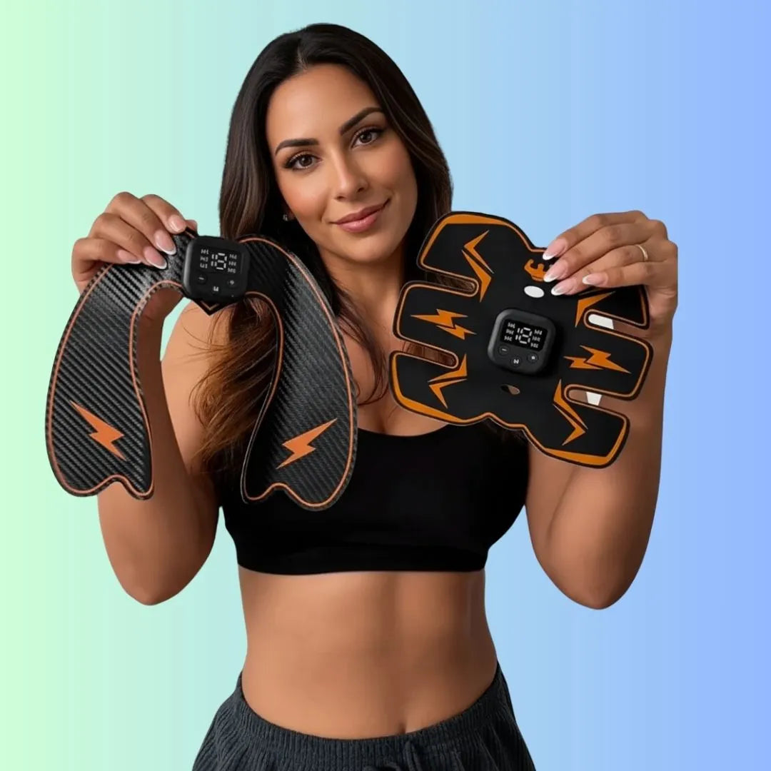 Kit Tonificante Noare Duo – Glutei Sodi e Addome Piatto con EMS – 2 in 1, Risultati Reali!