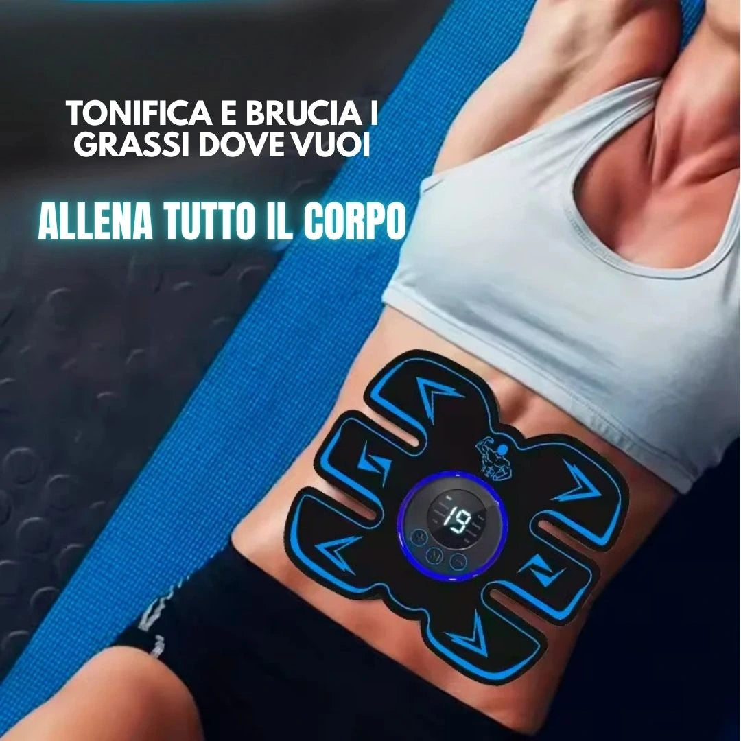 Kit Tonificante Noare Duo – Glutei Sodi e Addome Piatto con EMS – 2 in 1, Risultati Reali!