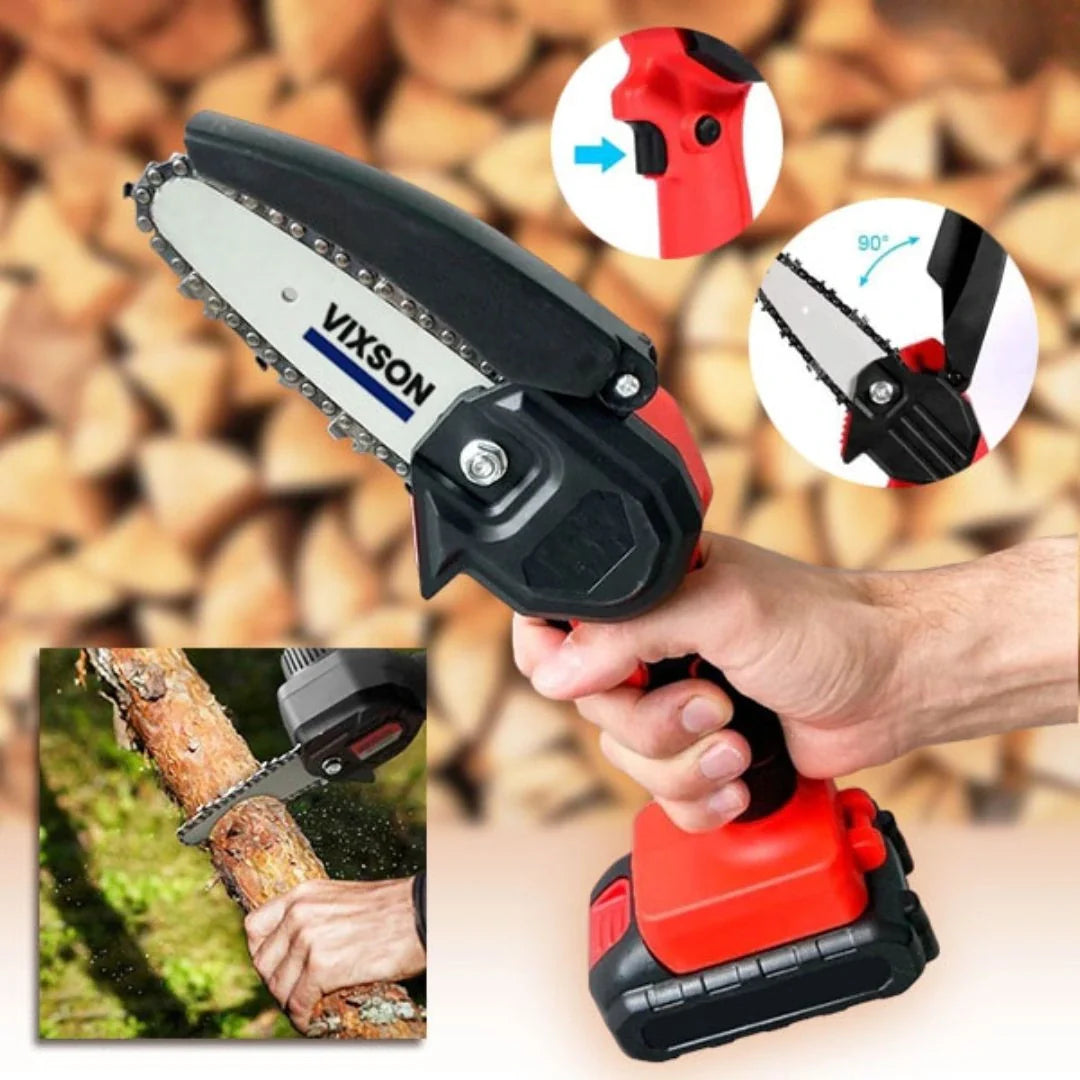 Mini Motosega Elettrica Portatile da 48V | + 1 Batteria + Custodia Per il Trasporto GRATUITA | Noare