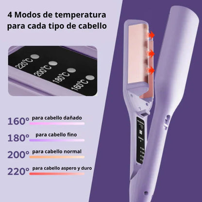 Rizador AuraWave™ | Ondas Naturales + Cerámica | Noare